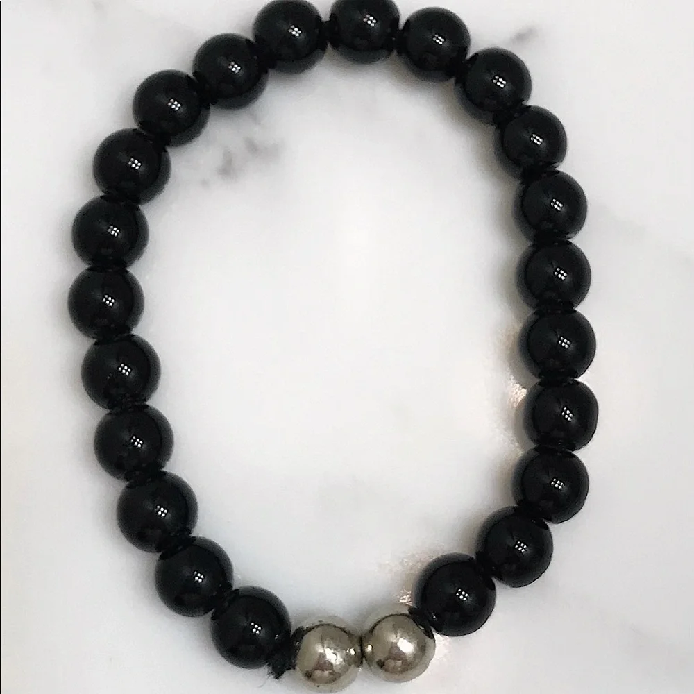 🆕🔥ANNE KLEIN BEAUTIFUL BLACK&STERLING SIVER BRACELET!!NWT&NIB!!BUNDLE🆙TO SAVE - Picture 4 of 10